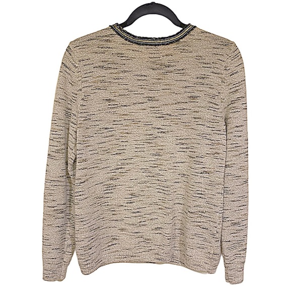 Charter Club Blazer Lovely Metallic-Trim Knit Blazer Soft Lightweight Size M - Picture 8 of 9